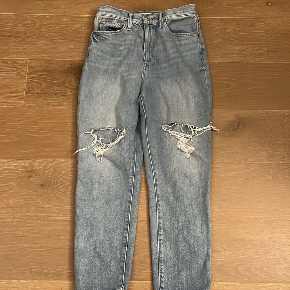 Madewell The Momjean in Gilford Wash: Ripped Edition size 27 - Picture 4 of 16